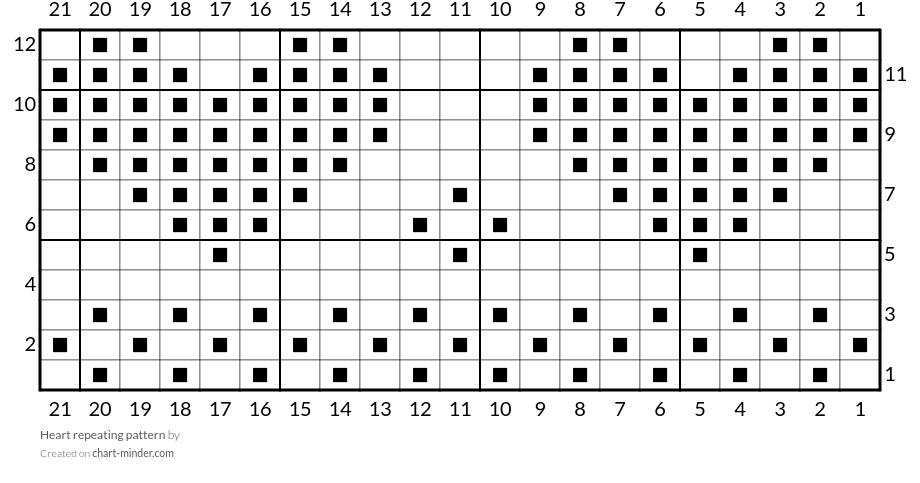 Heart repeating pattern