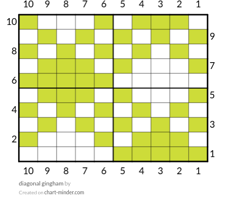 diagonal gingham