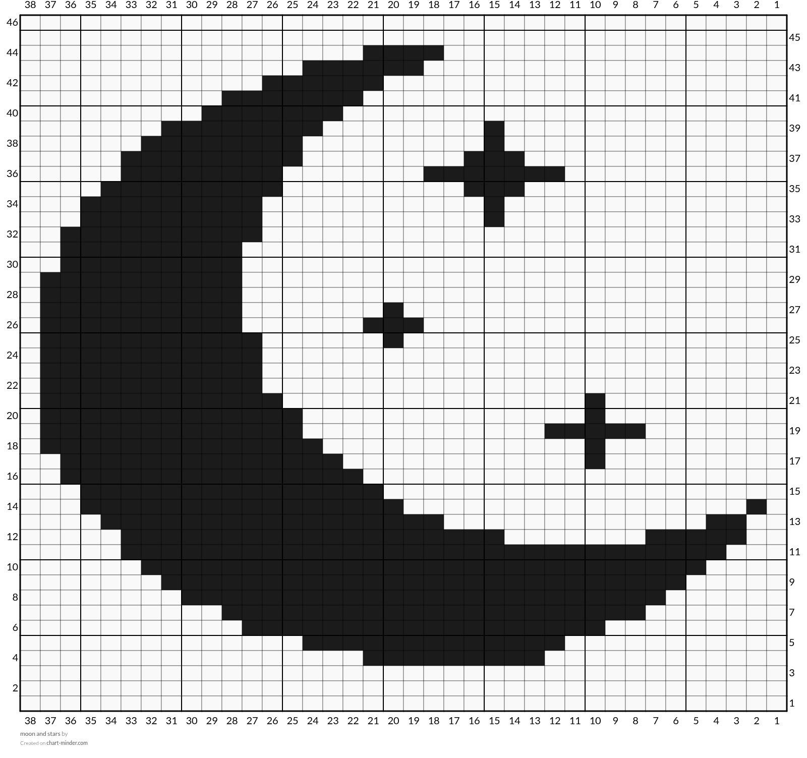 moon and stars