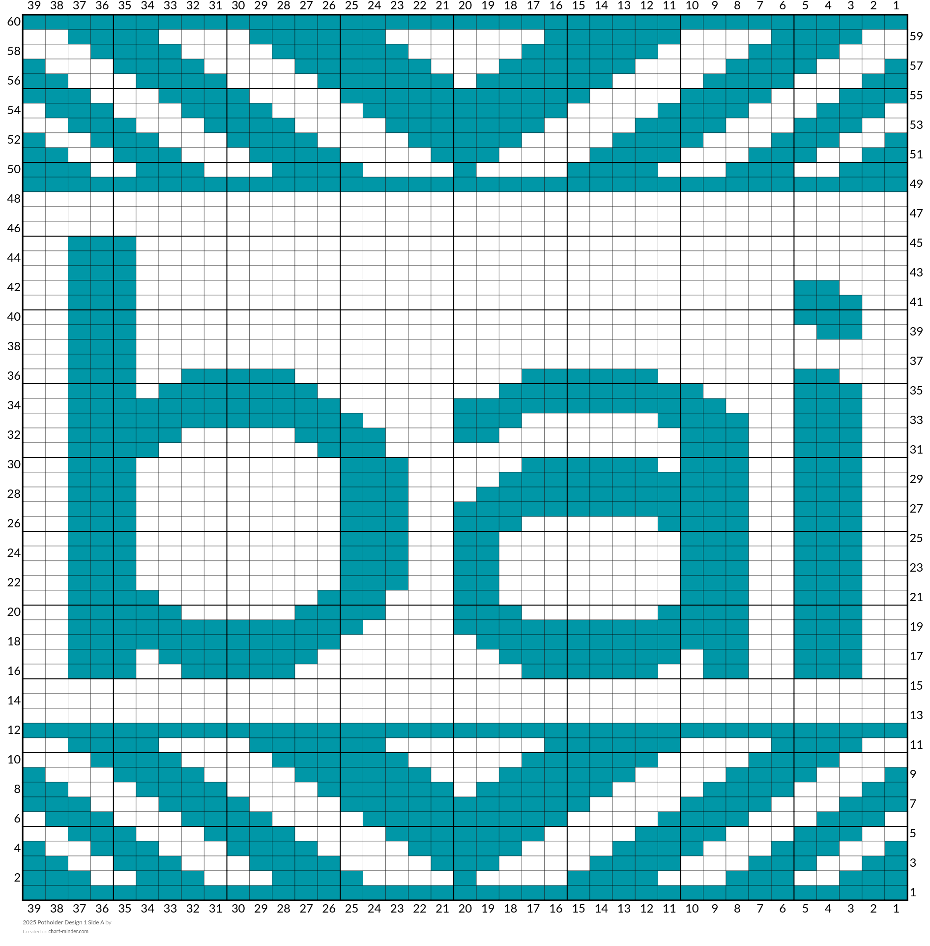 2025 Potholder Design 1 Side A