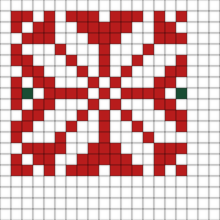 Luca stocking snowflakes