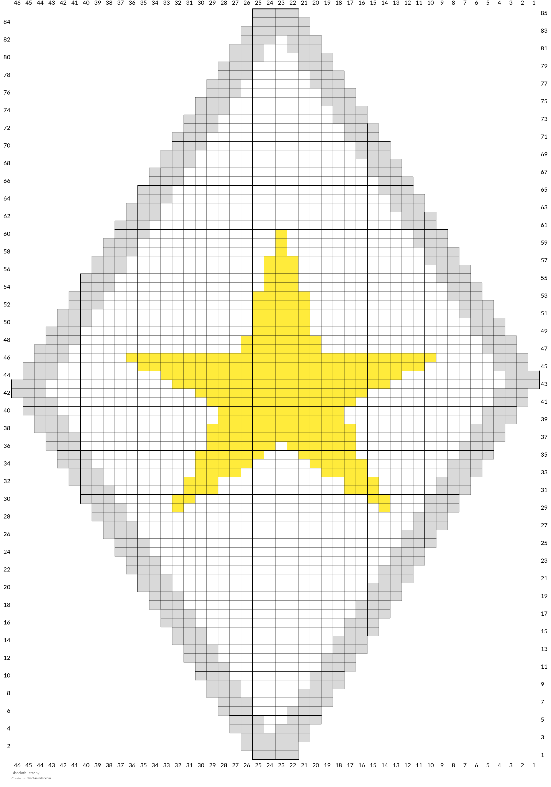 Dishcloth - star