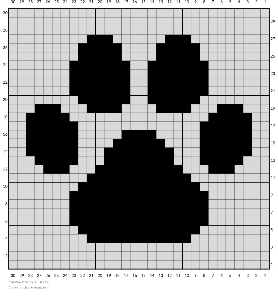 Cat Paw Granny Square