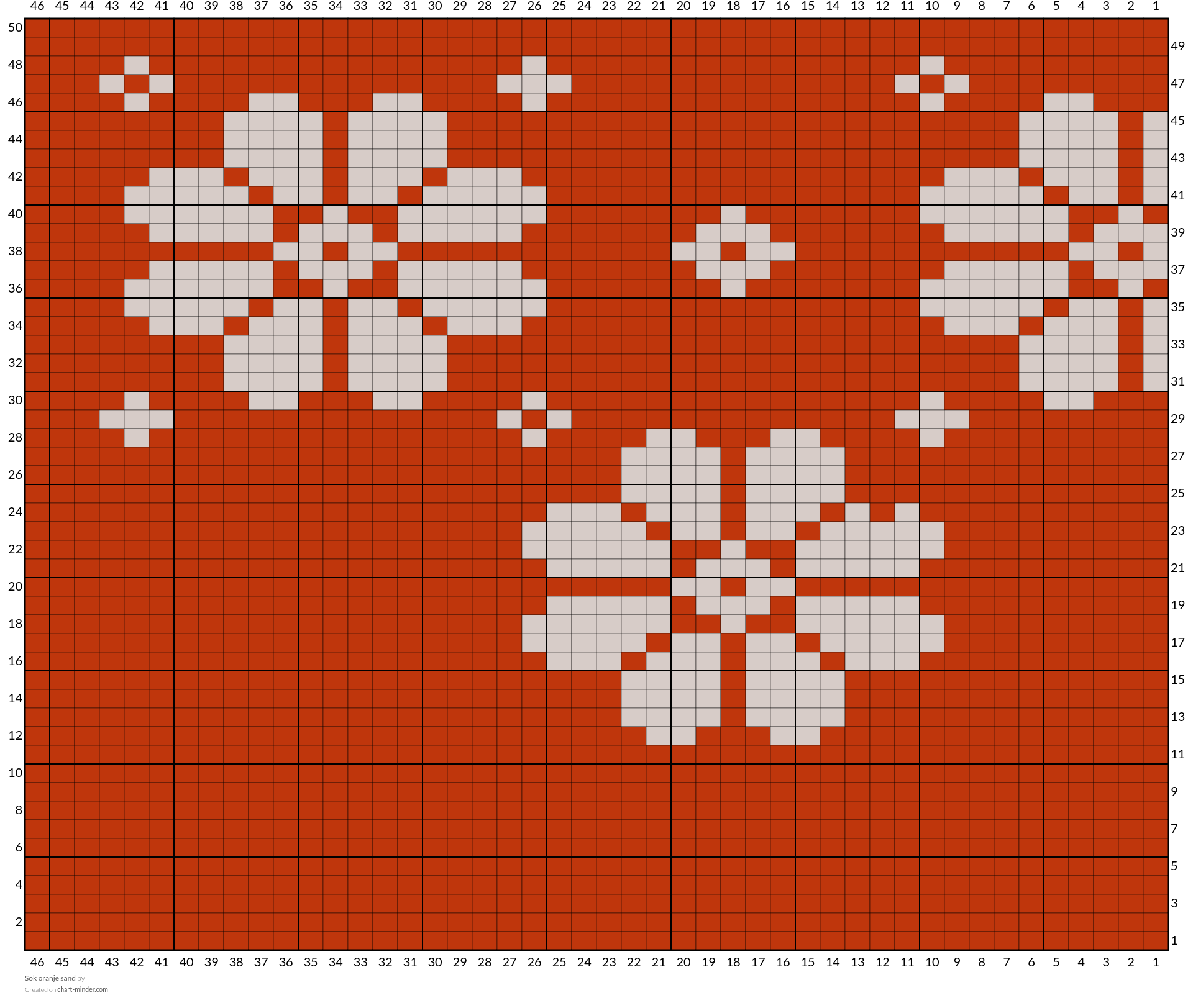 Sok oranje sand