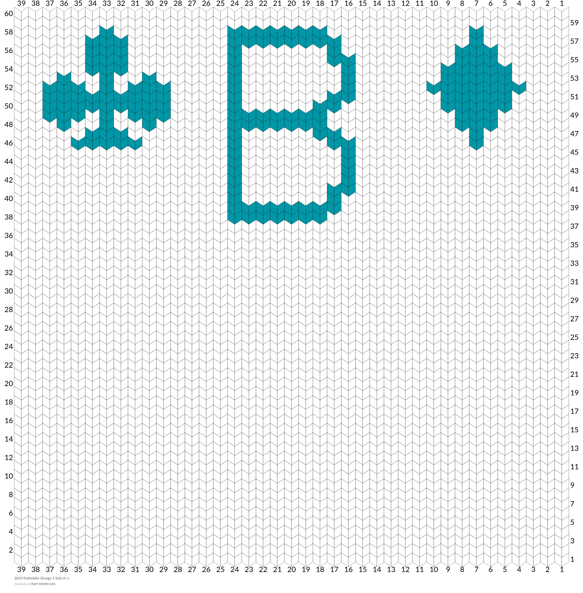 2025 Potholder Design 1 Side A