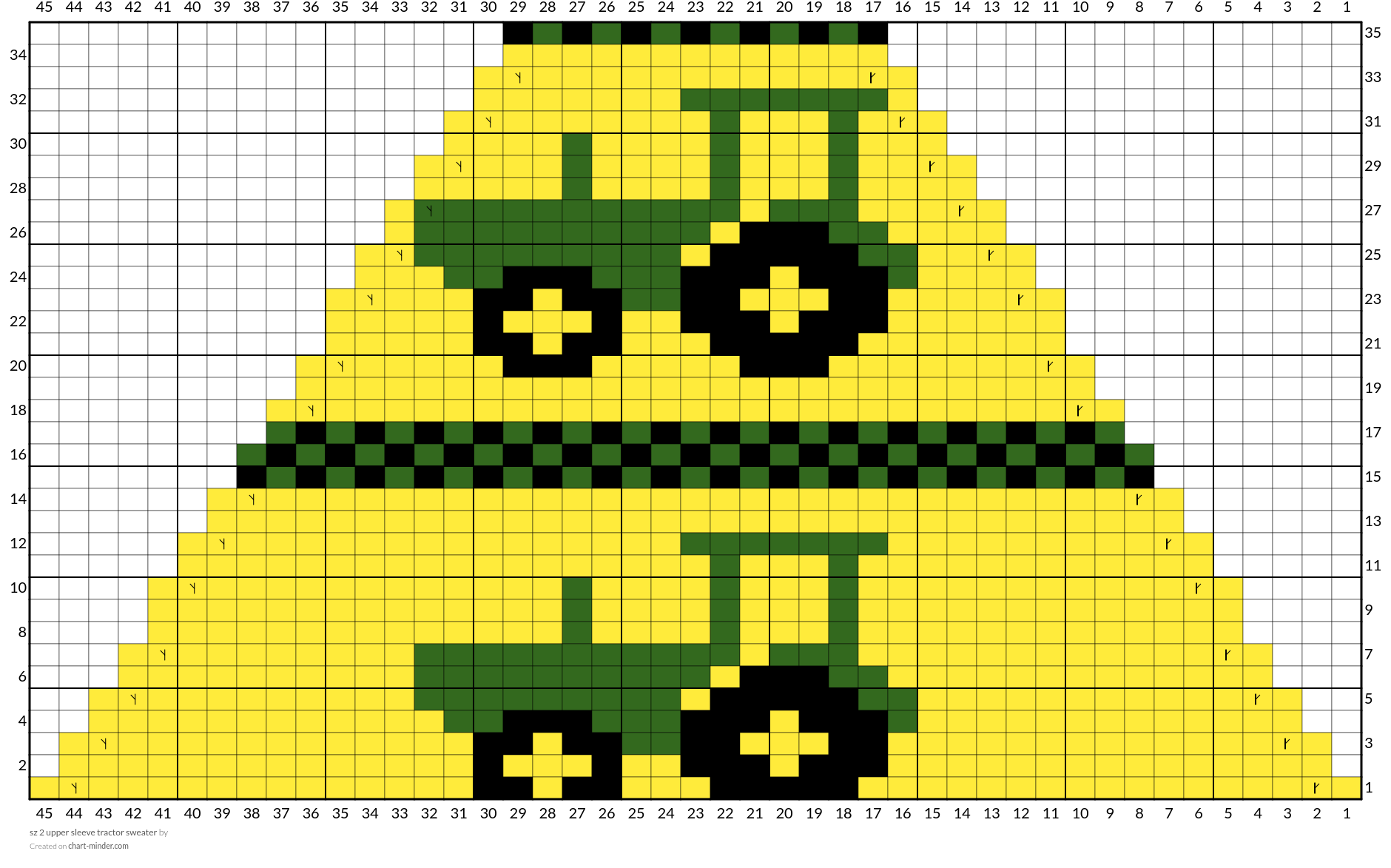 sz 2 upper sleeve tractor sweater