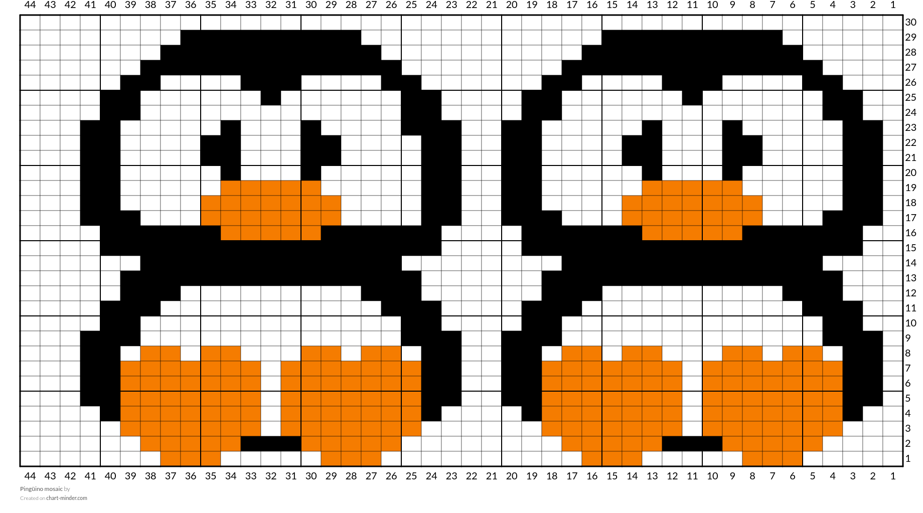 Pingüino mosaic