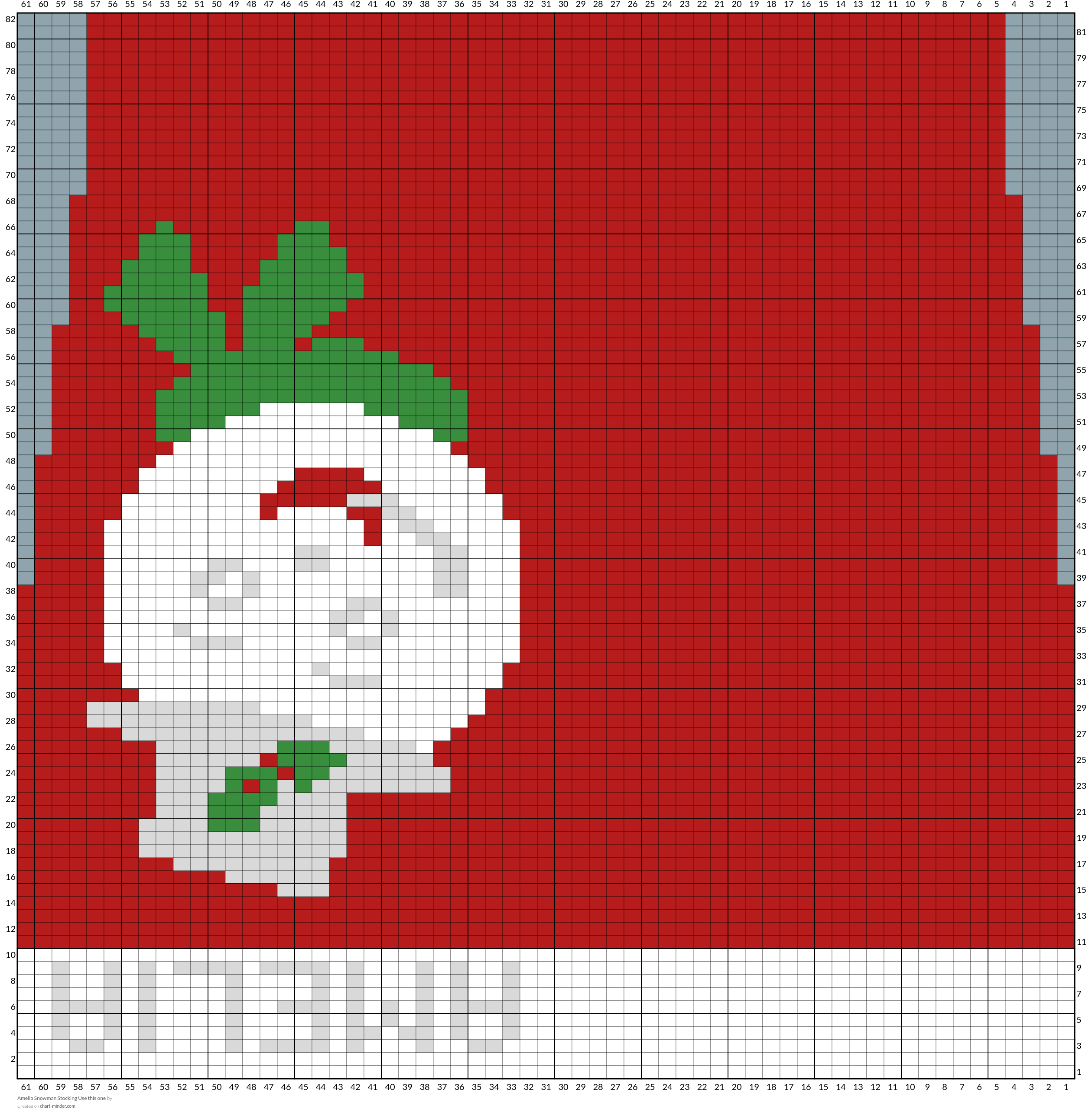 Amelia Snowman Stocking Use this one