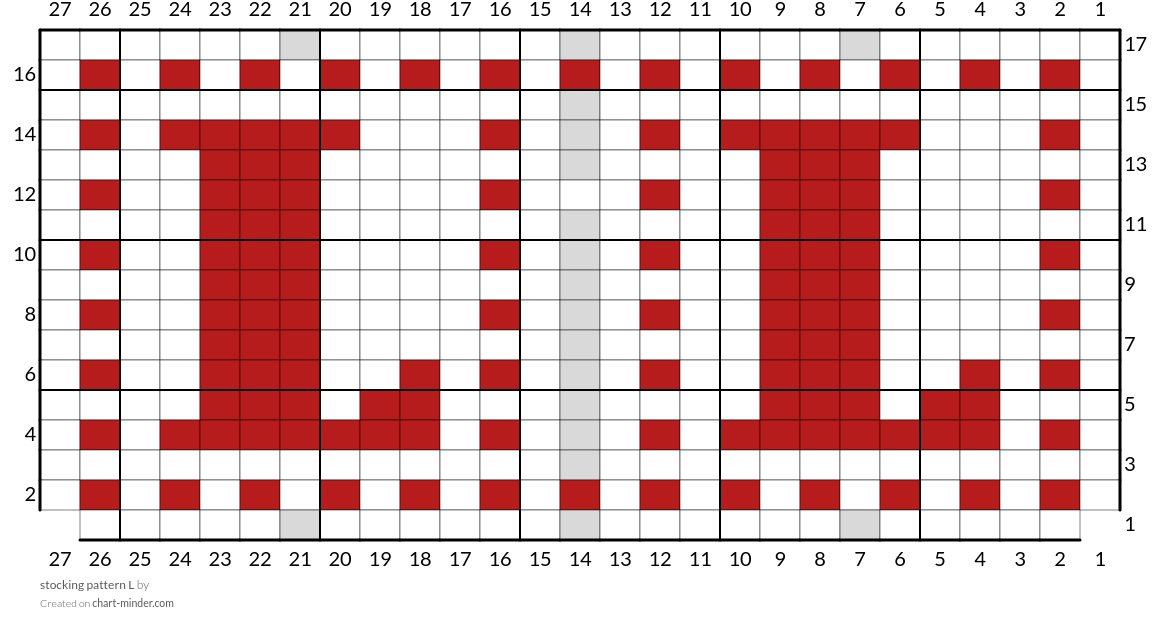 stocking pattern L