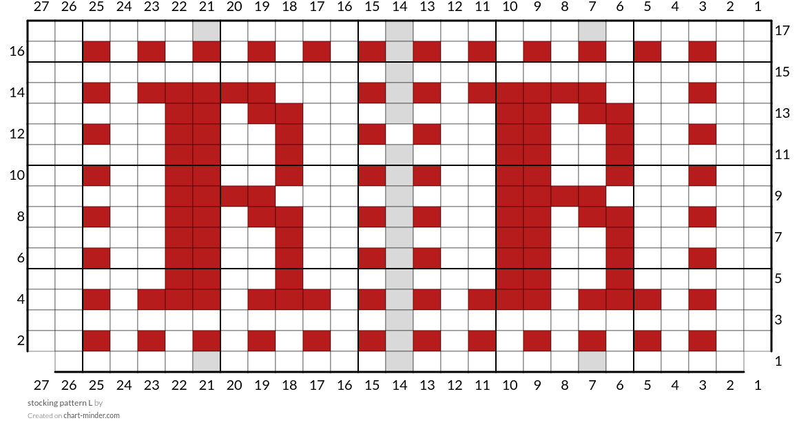 stocking pattern L