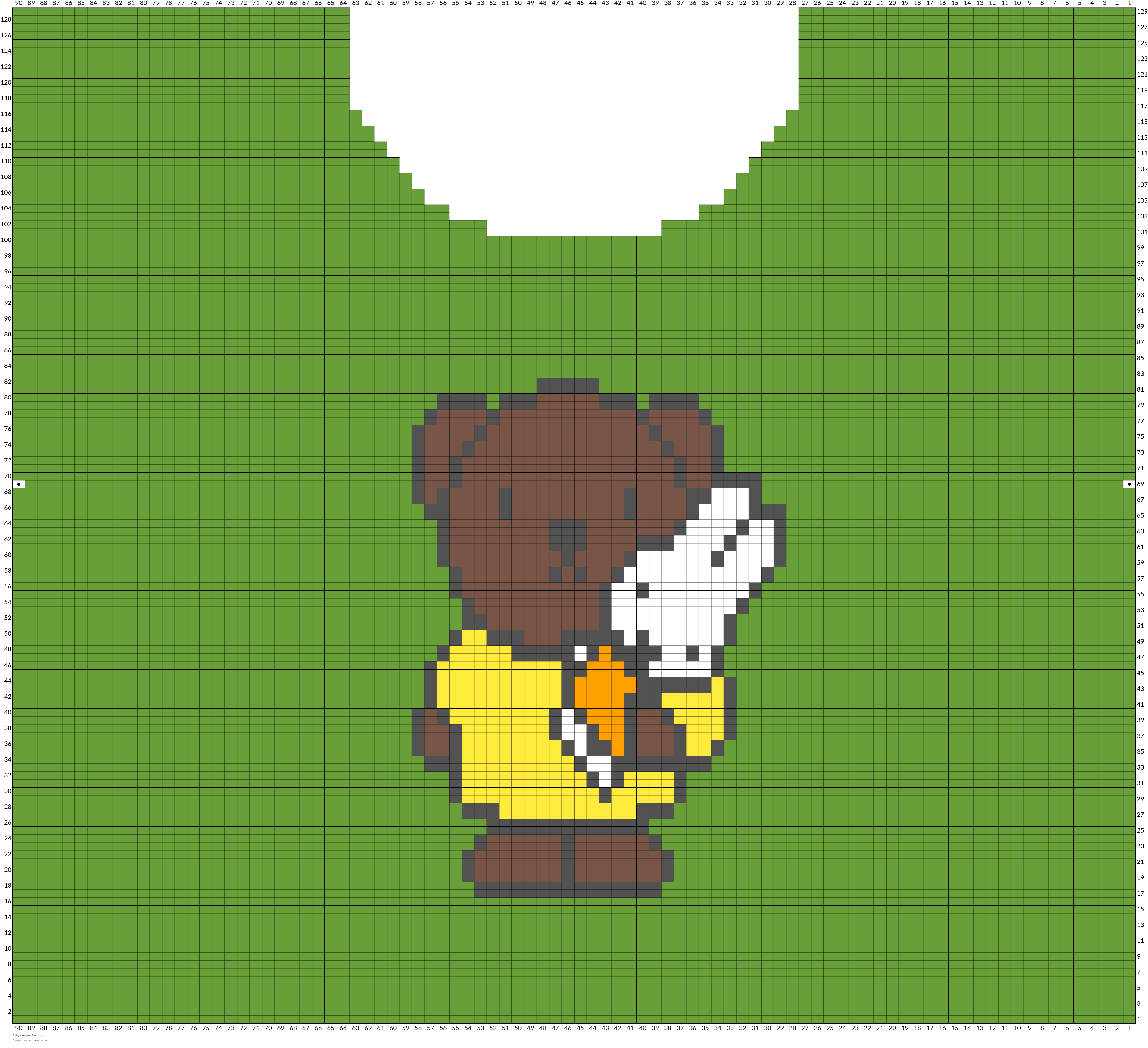 Baby sweater front