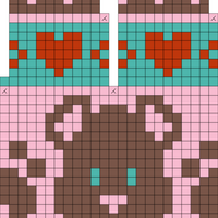 Nordic bear (Abby) baby sweater 