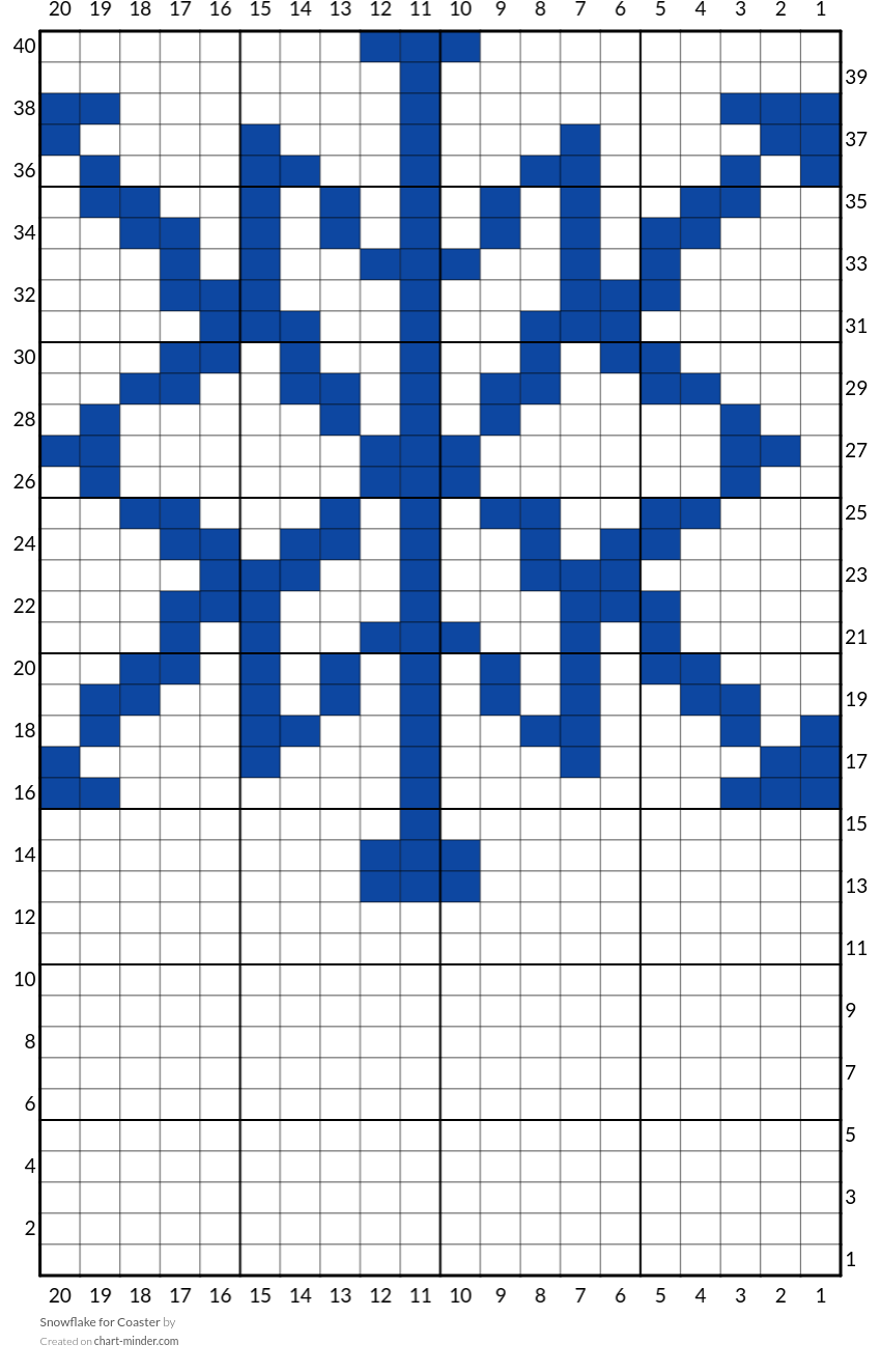 Snowflake for Coaster