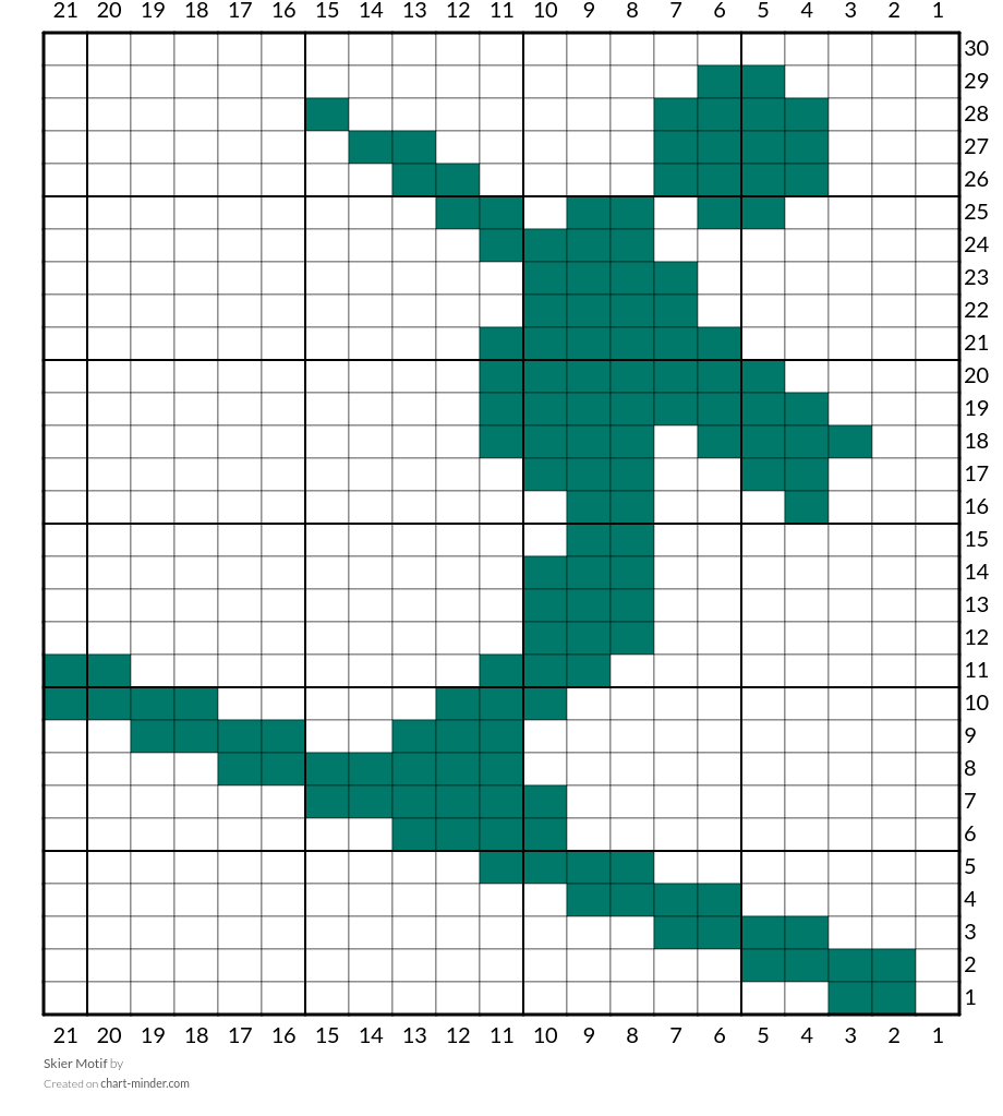 Skier Motif
