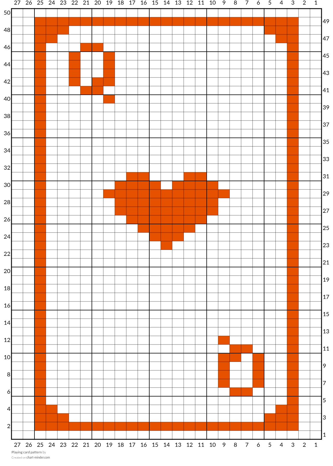 Playing card pattern
