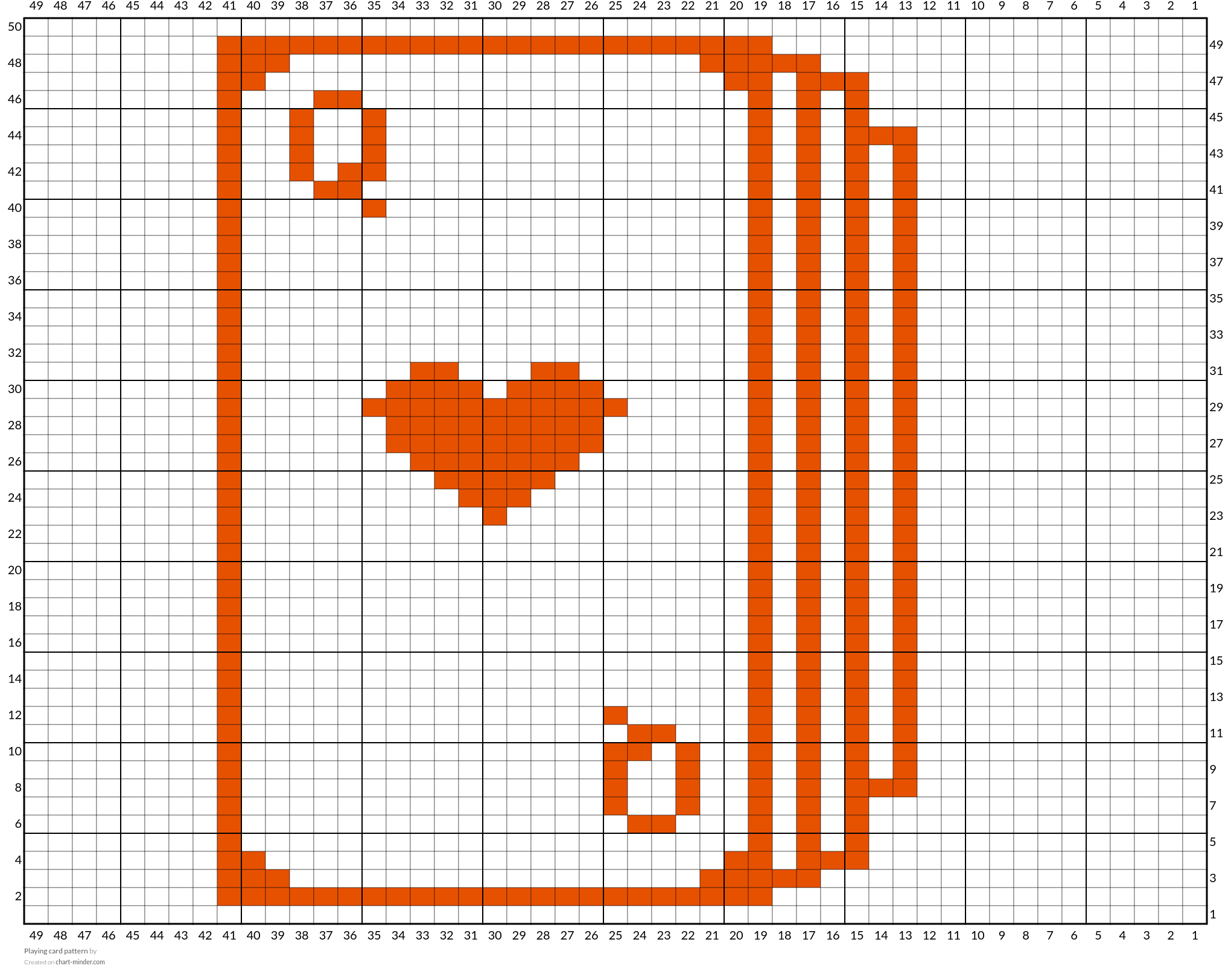 Playing card pattern