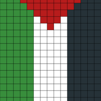 Palestine Flag embroidery pattern