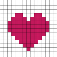 Copy of Copy of Copy of Copy of Heart Chart Double Knitting