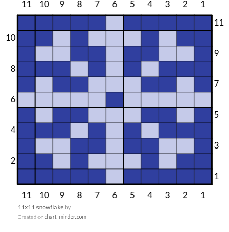 11x11 snowflake