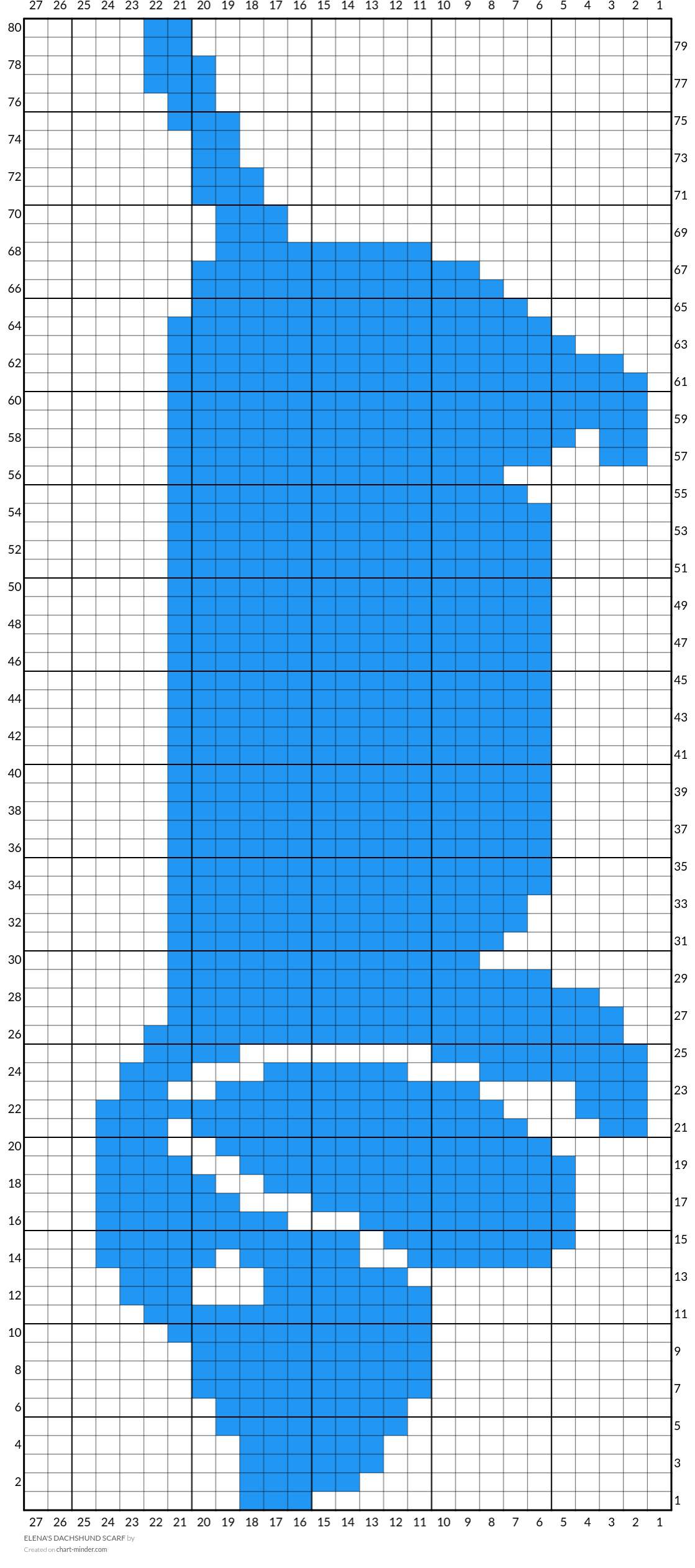 ELENA'S DACHSHUND SCARF