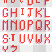 Shadow Monospace Alphabet