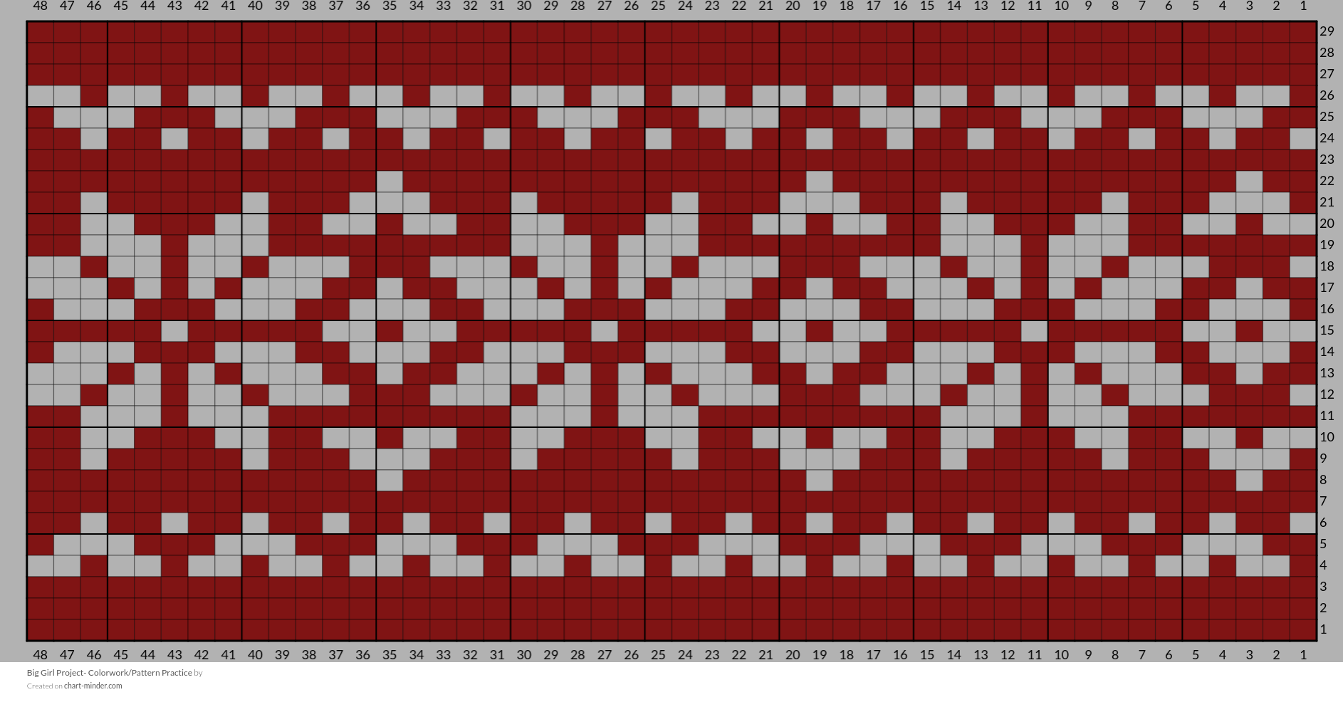 Big Girl Project- Colorwork/Pattern Practice