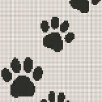 Paw Prints 78x112