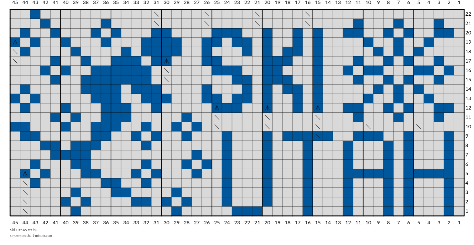 Ski Hat 45 sts