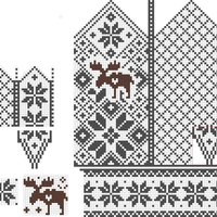 LEFT Hummy Selbu Mittens