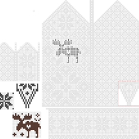 LEFT Hummy Selbu Mittens Mono