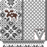 Hand - LEFT Hummy Selbu Mittens