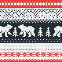 Christmas sweater - back panel