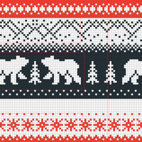 Christmas sweater - back panel