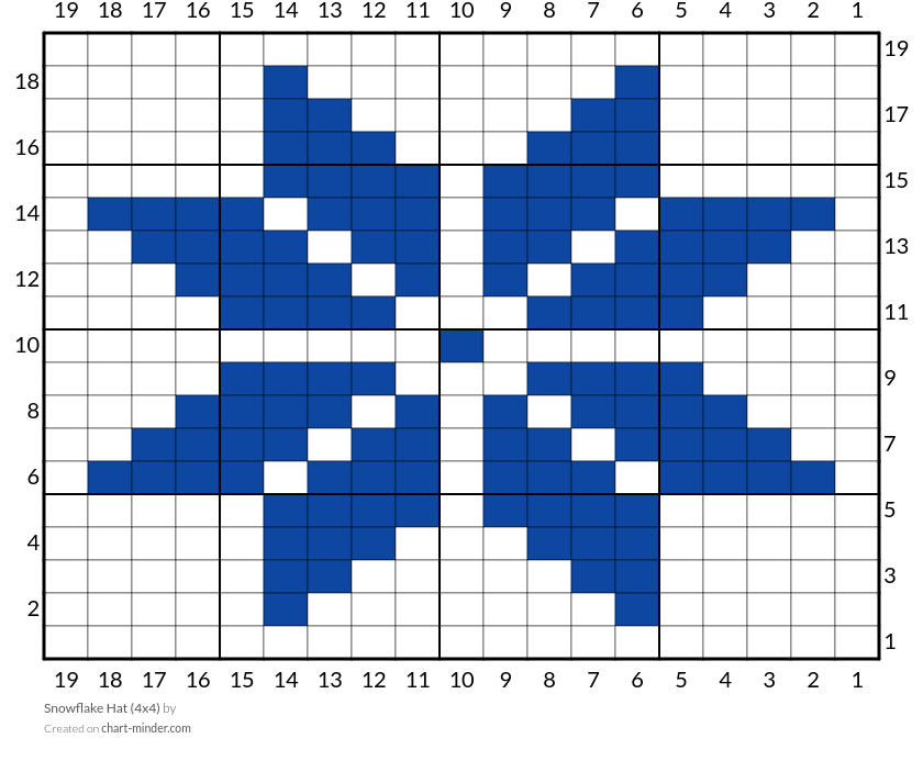Snowflake Hat (4x4)