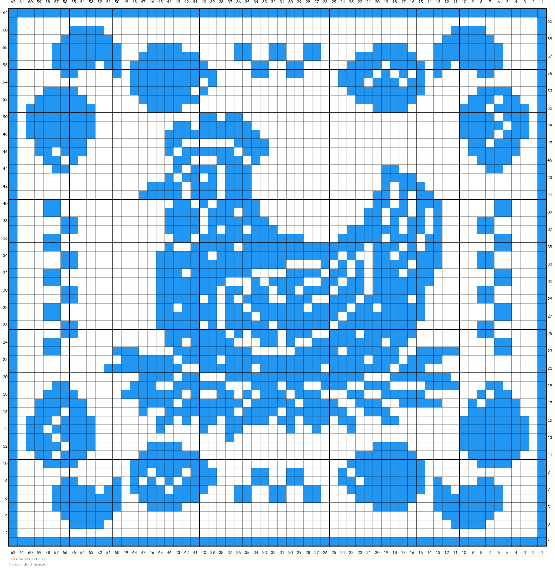 Filet Crochet Chicken