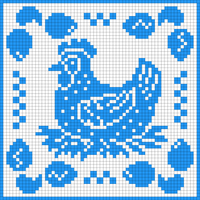 Filet Crochet Chicken