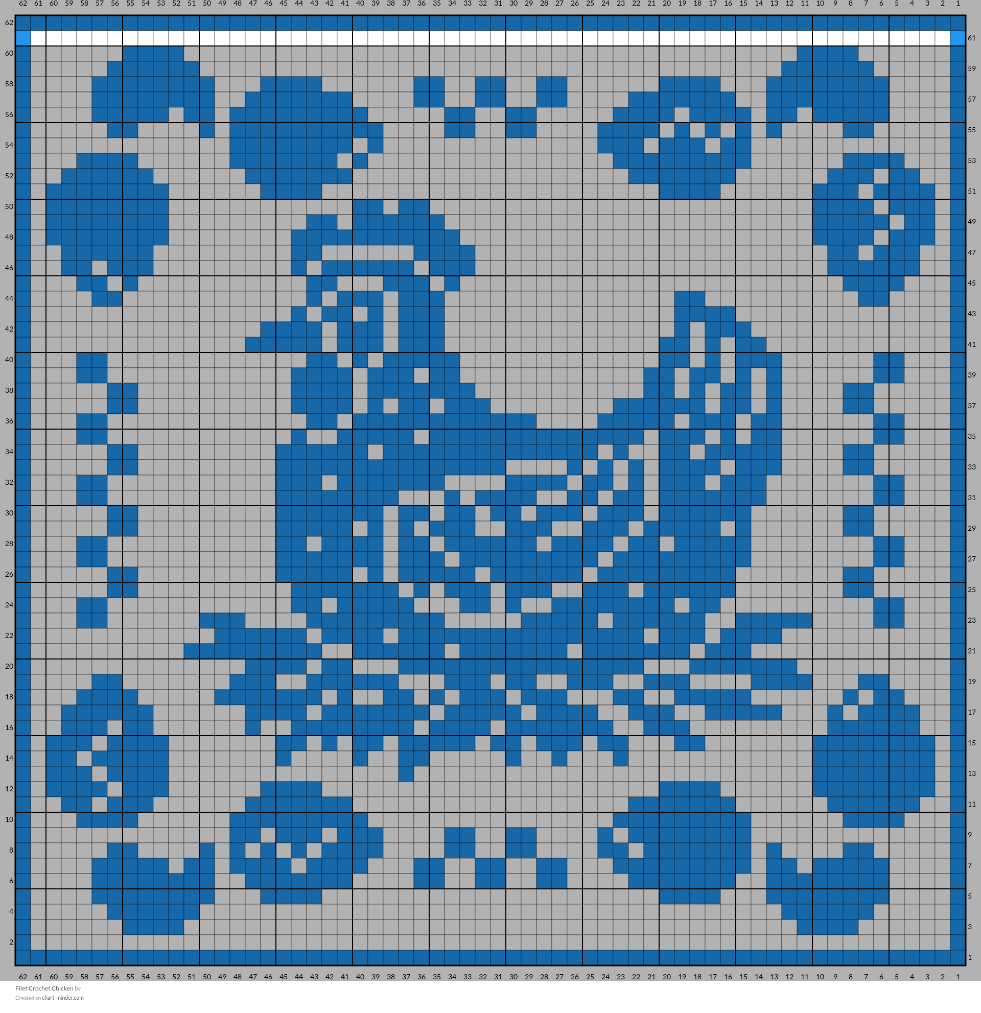 Filet Crochet Chicken