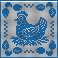 Filet Crochet Chicken