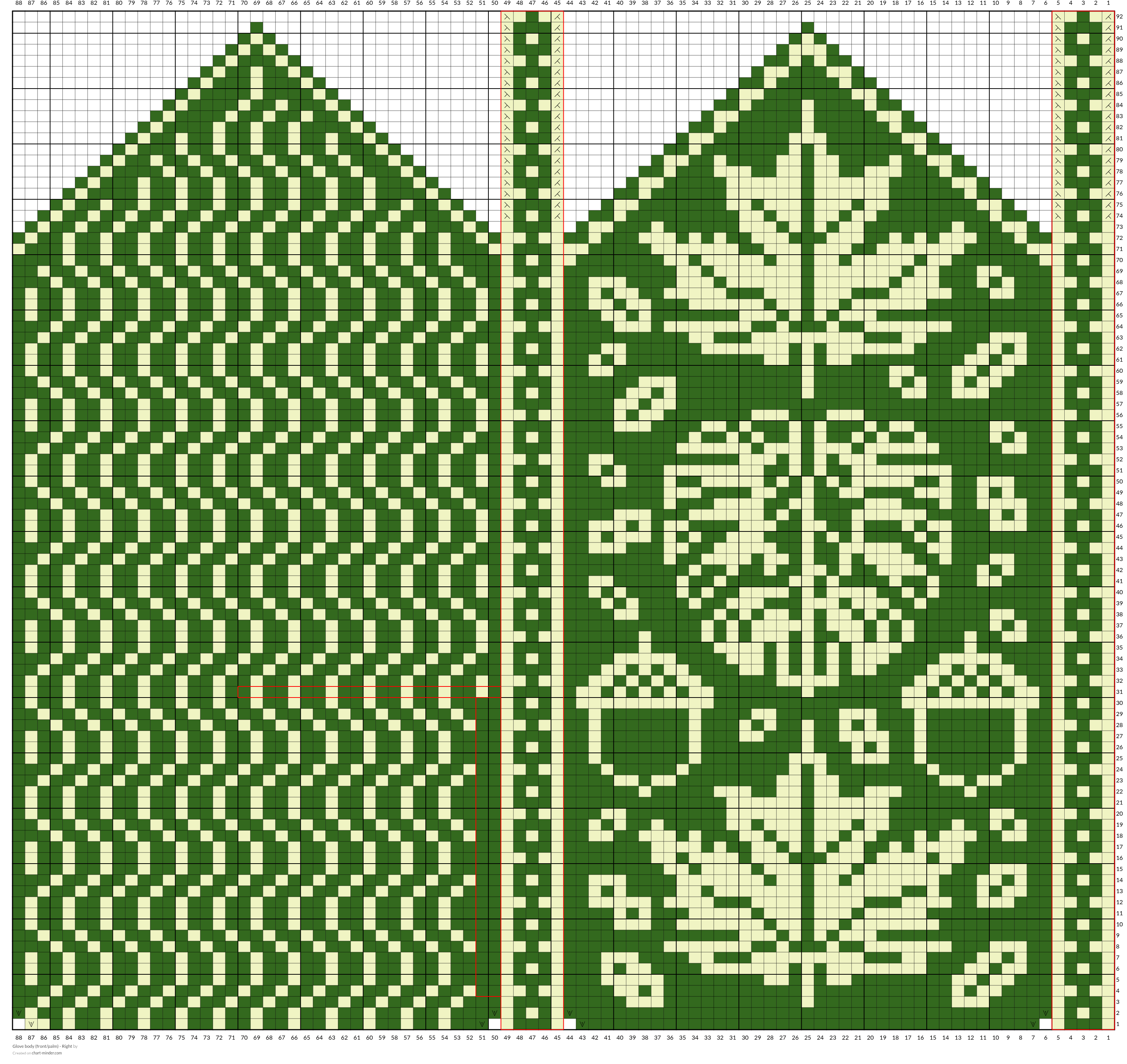 Glove body (front/palm) - Right