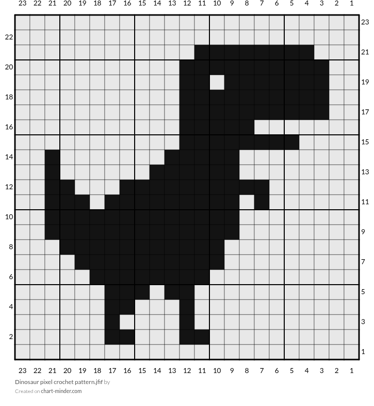 Dinosaur pixel crochet pattern.jfif