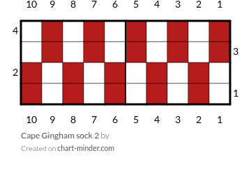 Cape Gingham sock 2