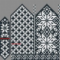 Copy of Snowflake selbu mitten