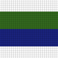 green and navy twisted rib