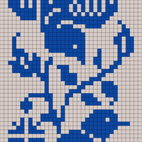 Blue bird scarf