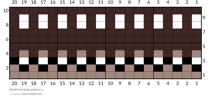 Band front body pattern
