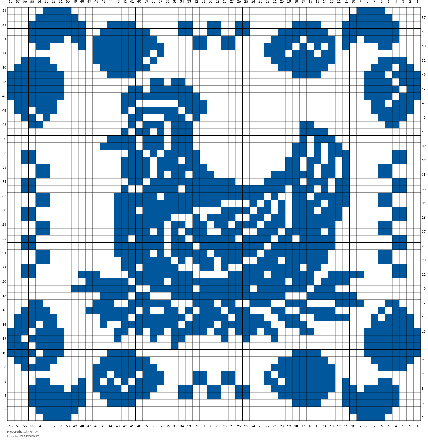 Filet Crochet Chicken