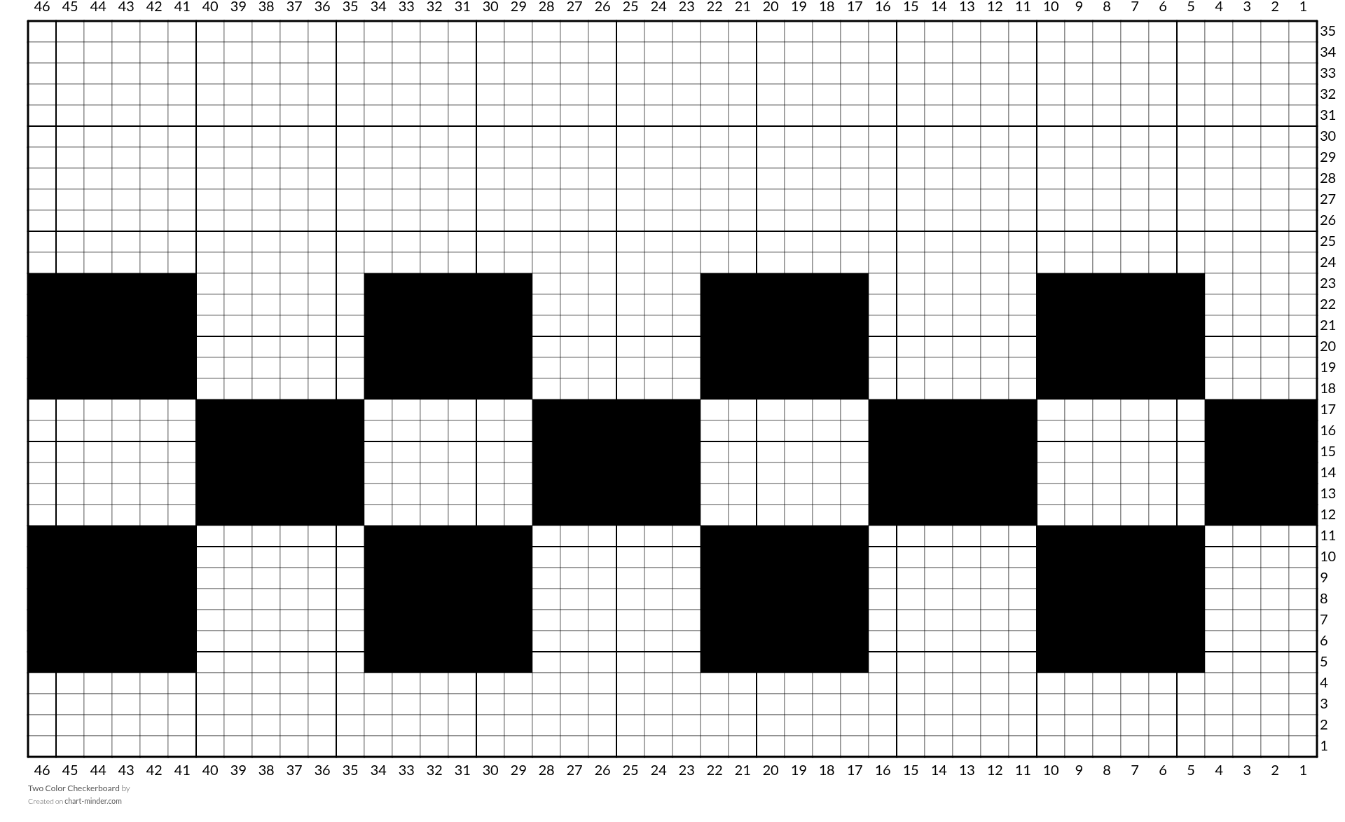  Two Color Checkerboard