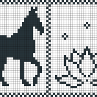 Horse and Lotus Blanket