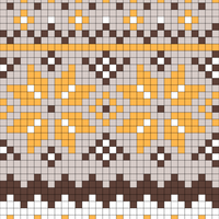 Hat with  norwegian traditional Pattern 