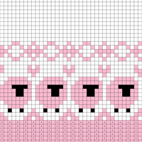 Copy of pink & white sheep